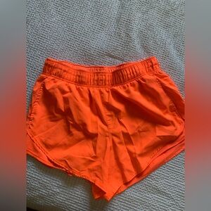 Neon Orange Athletic Shorts